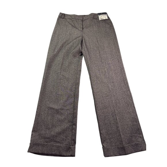 Vintage Y2K Geoffrey Beene Madison Womens Stretch Flare Pants Size 4 Brown - Picture 1 of 5